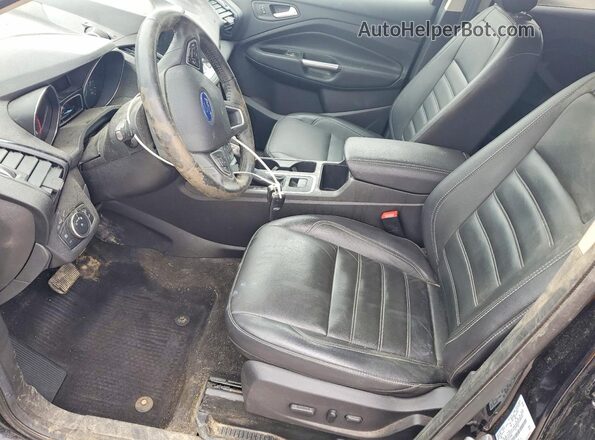 1FMCU9J97KUC42584 2019 FORD ESCAPE Black Widok wnętrza z przodu