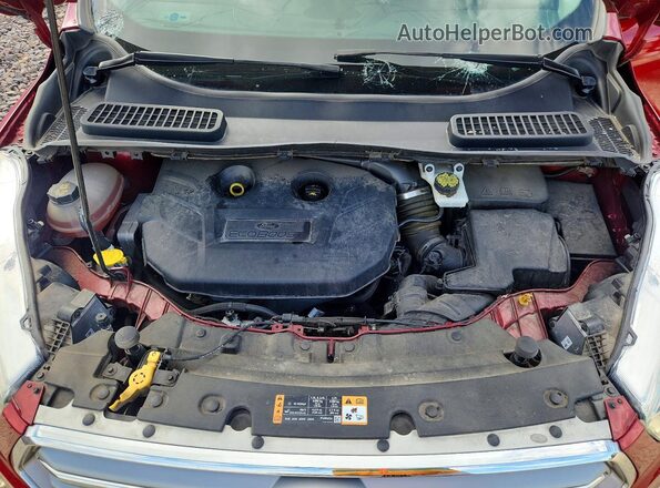 1FMCU9J99HUE95768 2017 FORD ESCAPE Red Вид задньої частини салону