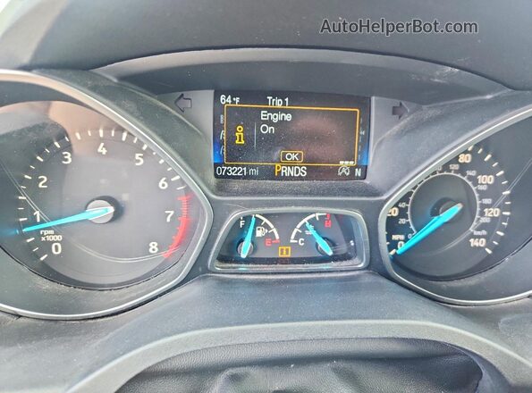 1FMCU9J99HUE95768 2017 FORD ESCAPE Red Вид щитка приладів