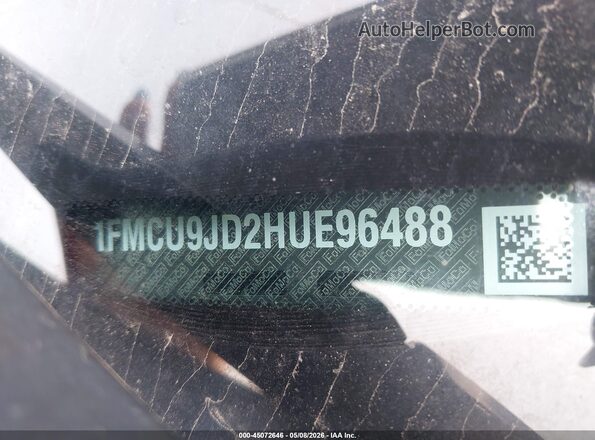 1FMCU9JD2HUE96488 2017 FORD ESCAPE Black Widok komory silnika