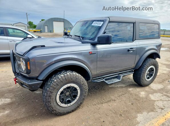 1FMDE5AH0PLB03783 2023 FORD BRONCO Gray Vista tres cuartos delantera izquierda