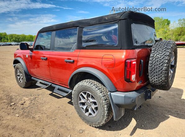 1FMDE5BH0PLB18380 2023 FORD BRONCO Оранжевый Задняя левая четверть