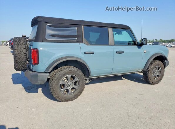 1FMDE5BH3MLA83832 2021 FORD BRONCO Синий Задняя правая четверть
