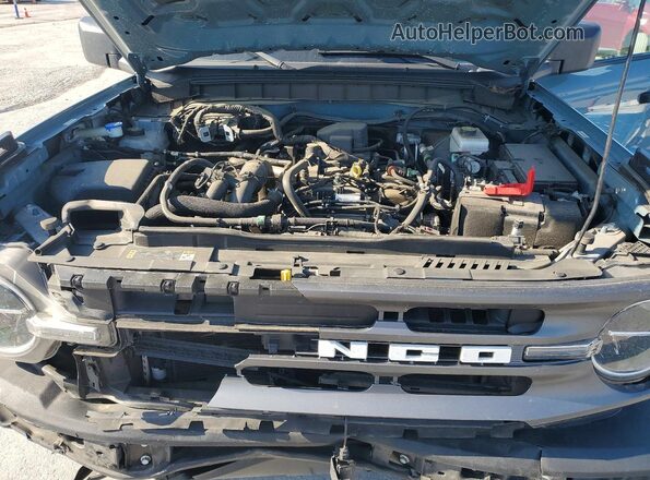 1FMDE5BH3MLA83832 2021 FORD BRONCO Синий Вид подкапотного пространства
