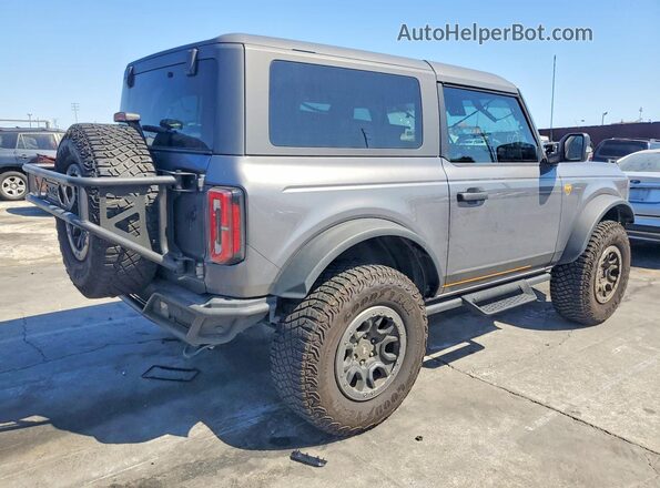 1FMDE5CP9PLB22255 2023 FORD BRONCO Серый Задняя правая четверть