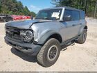 2021 Ford Bronco   Silver vin: 1FMDE5DH3MLB09133