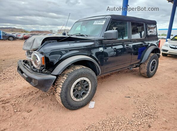1FMDE5DH6PLB33527 2023 FORD BRONCO Черный Передняя левая четверть