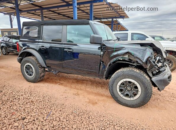 1FMDE5DH6PLB33527 2023 FORD BRONCO Черный Передняя правая четверть