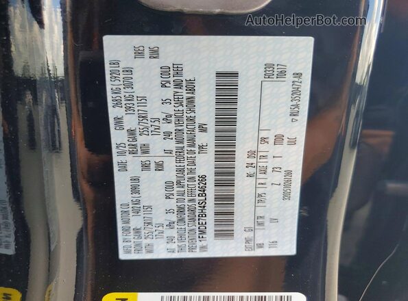 1FMDE7BH4SLB46266 2025 FORD BRONCO Black Вид наклейки з VIN-кодом