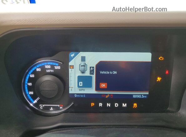 1FMEE2BP4RLA90757 2024 FORD BRONCO Черный Вид щитка приборов