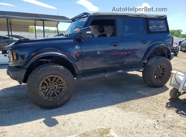 1FMEE5BP2MLA64507 2021 FORD BRONCO Blue Передня ліва чверть