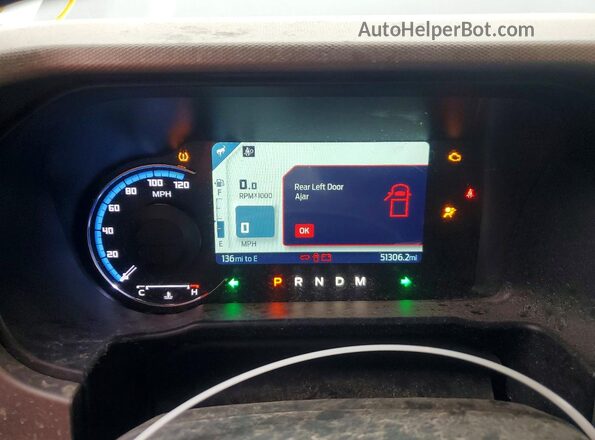 1FMEE5BP2MLA64507 2021 FORD BRONCO Blue Вид щитка приладів