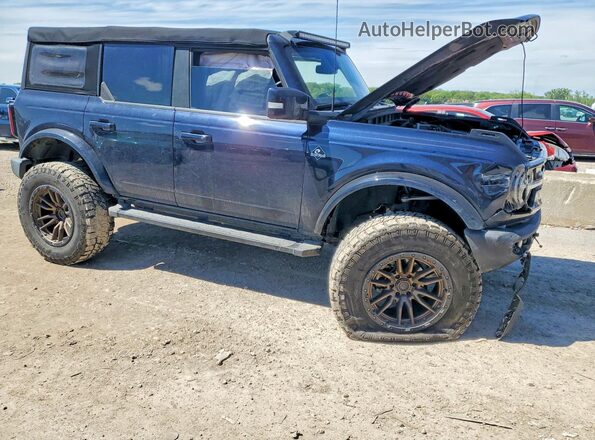 1FMEE5BP2MLA64507 2021 FORD BRONCO Blue Передня права чверть