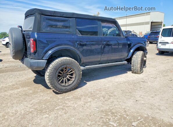 1FMEE5BP2MLA64507 2021 FORD BRONCO Blue Задня права чверть