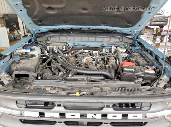 1FMEE5BP2PLC00154 2023 FORD BRONCO Синий Вид подкапотного пространства