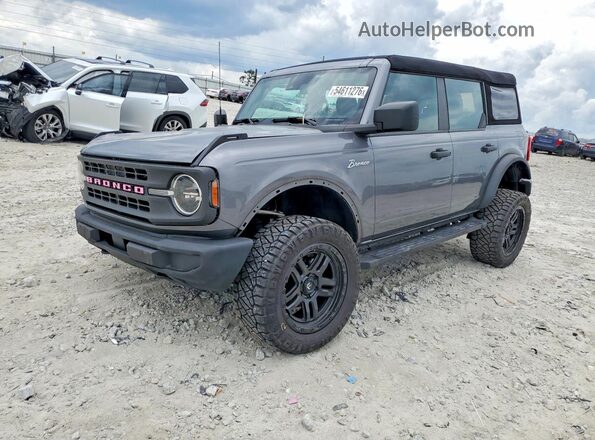 1FMEE5BP6PLA87244 2023 FORD BRONCO Серый Передняя левая четверть