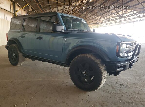 1FMEE5BP9MLA80932 2021 FORD BRONCO Синий Передняя правая четверть