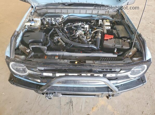 1FMEE5BP9MLA80932 2021 FORD BRONCO Синий Вид задней части салона