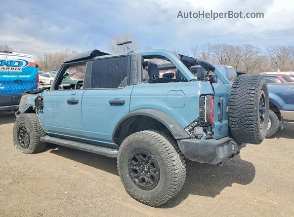 1FMEE5DP1NLB33332 2022 FORD BRONCO Blue უკანა მარცხენა