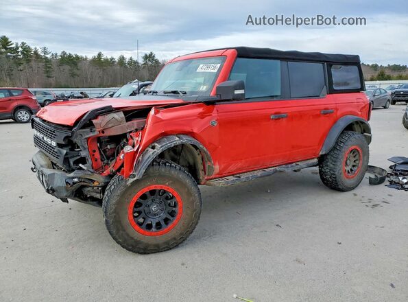 1FMEE5DP2NLA86375 2022 FORD BRONCO Red Przód lewy