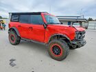 2022 Ford Bronco Base Red vin: 1FMEE5DP2NLA86375