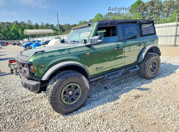 1FMEE5DP5PLB33269 2023 FORD BRONCO Green Vista tres cuartos delantera izquierda