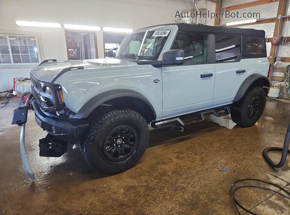 1FMEE5DP6NLA73533 2022 FORD BRONCO Серый Передняя левая четверть