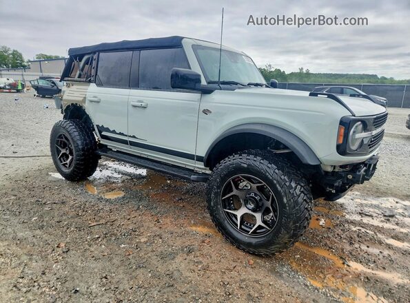 1FMEE5DP7MLA62507 2021 FORD BRONCO Бирюзовый Передняя правая четверть