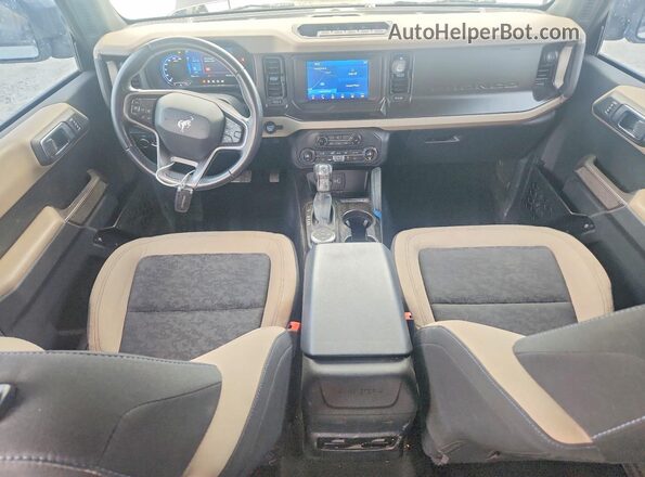 1FMEE5DP7MLA62507 2021 FORD BRONCO Бирюзовый Вид панели приборов