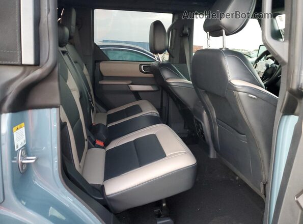 1FMEE5DP8NLA79236 2022 FORD BRONCO Teal Rear seats view