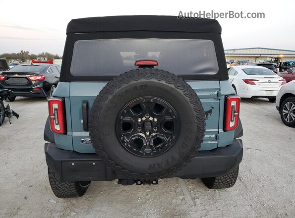 1FMEE5DP8NLA79236 2022 FORD BRONCO Teal Rear view