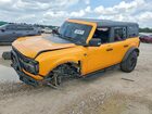 2022 Ford Bronco Base Yellow vin: 1FMEE5DPXNLA96572