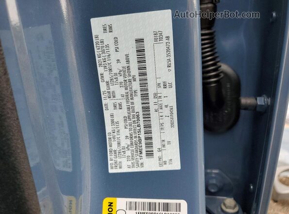 1FMEE9BP1SLB70063 2025 FORD BRONCO Blue Widok wnętrza 360 stopni