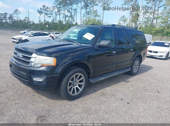 1FMJK1HT4HEA52826 2017 FORD EXPEDITION EL Black Front left