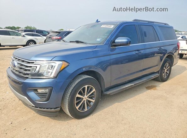 1FMJK1HT9LEA25405 2020 FORD EXPEDITION Blue Vista tres cuartos delantera izquierda