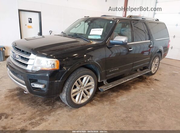 1FMJK1MT0GEF02296 2016 FORD EXPEDITION EL Черный Передняя левая четверть