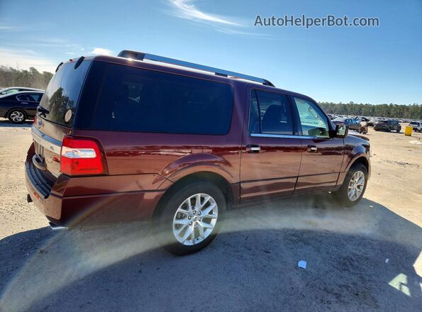 1FMJK2AT2HEA73707 2017 FORD EXPEDITION Бордовый Задняя правая четверть