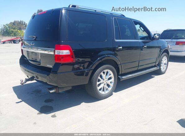 1FMJU2AT6GEF52513 2016 FORD EXPEDITION Black Задня права чверть