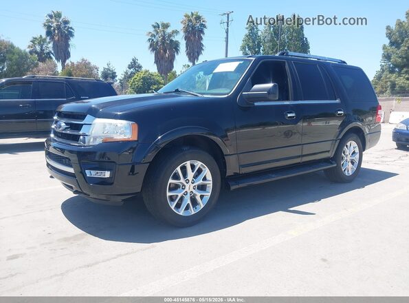 1FMJU2AT6GEF52513 2016 FORD EXPEDITION Black Передня ліва чверть
