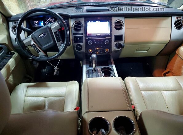 1FMJU2ATXHEA58799 2017 FORD EXPEDITION Красный Вид панели приборов