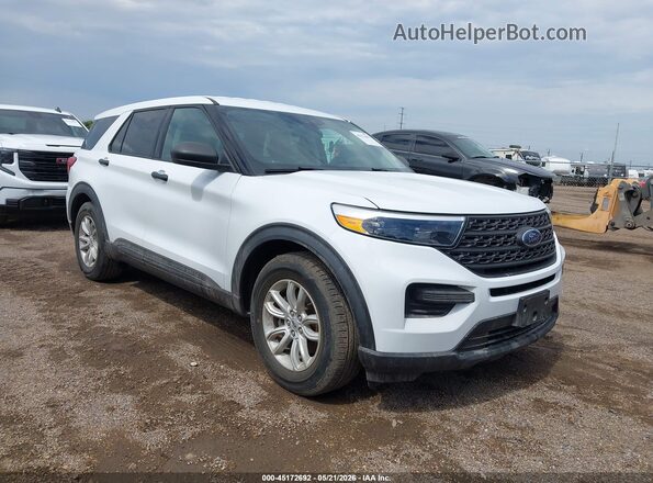 1FMSK7BH1LGC00715 2020 FORD EXPLORER Белый Передняя правая четверть