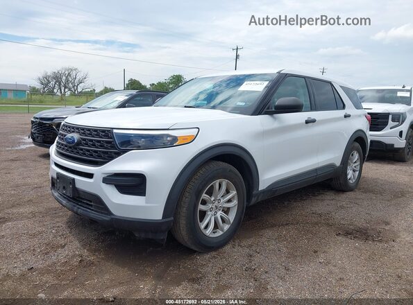1FMSK7BH1LGC00715 2020 FORD EXPLORER Белый Передняя левая четверть