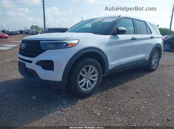 1FMSK7BH3LGC00716 2020 FORD EXPLORER Белый Передняя левая четверть