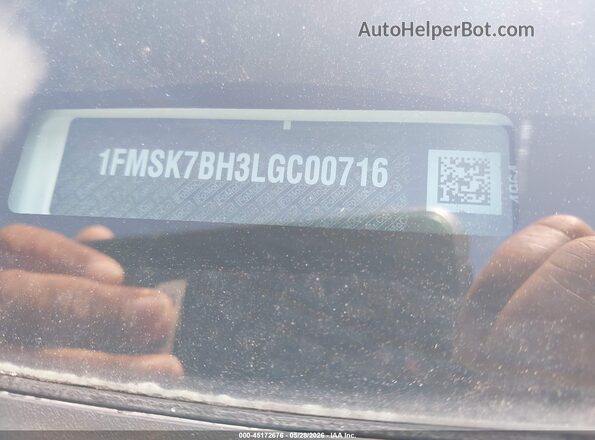 1FMSK7BH3LGC00716 2020 FORD EXPLORER Белый Вид подкапотного пространства