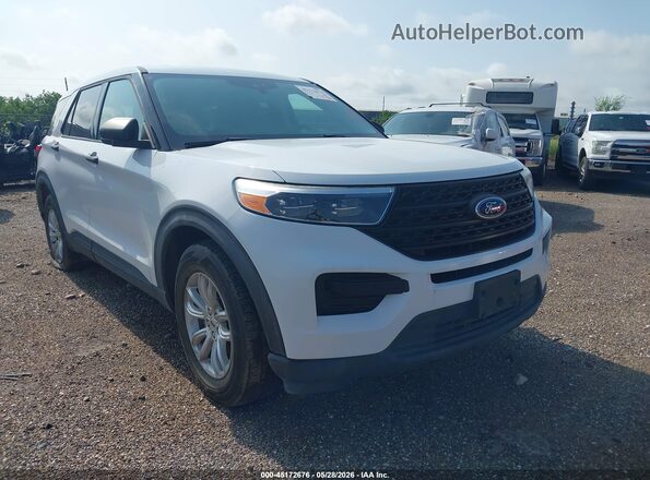 1FMSK7BH3LGC00716 2020 FORD EXPLORER Белый Передняя правая четверть
