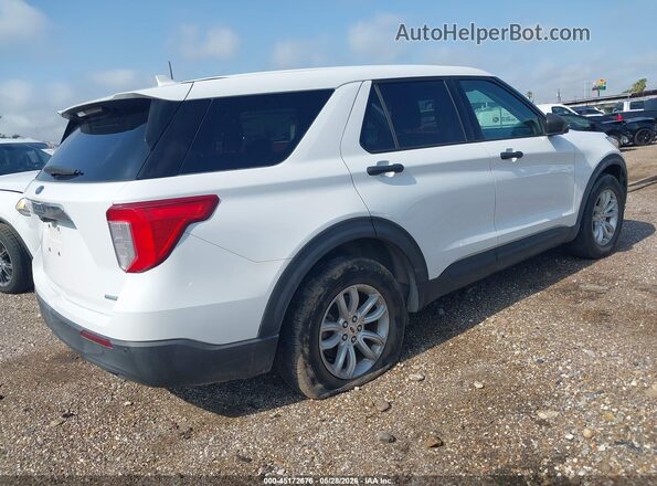 1FMSK7BH3LGC00716 2020 FORD EXPLORER Белый Задняя правая четверть