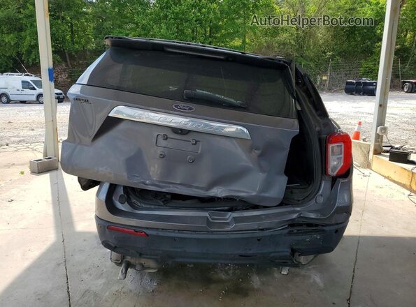 1FMSK7BH3MGA01845 2021 FORD EXPLORER Gray Rear view