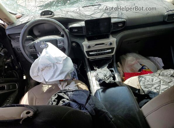 1FMSK7BH3MGA01845 2021 FORD EXPLORER Gray Dashboard view