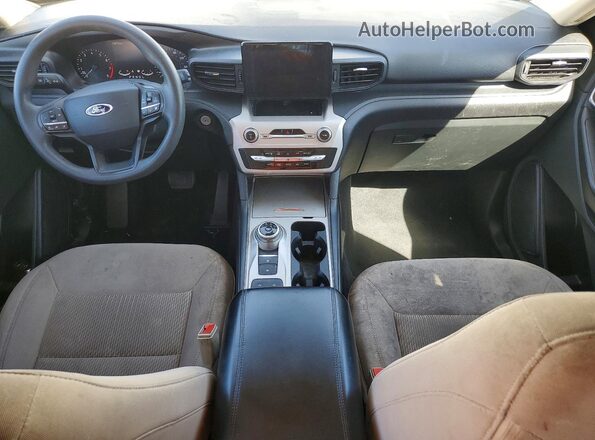 1FMSK7BH5MGA81889 2021 FORD EXPLORER White Widok deski rozdzielczej