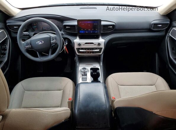 1FMSK7BH6LGC67357 2020 FORD EXPLORER White Widok deski rozdzielczej